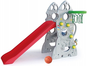 Горка Ракета с баскетбольным кольцом (Ching-Ching, SL-18)